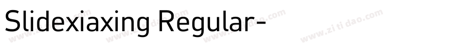 Slidexiaxing Regular字体转换